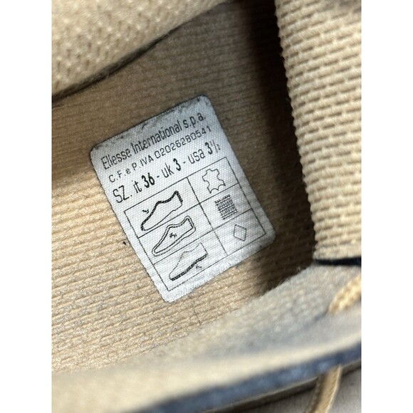 Ellesse Chukka Style Boots Dark Blue Italian Shoes Size 36 - Picture 14 of 14